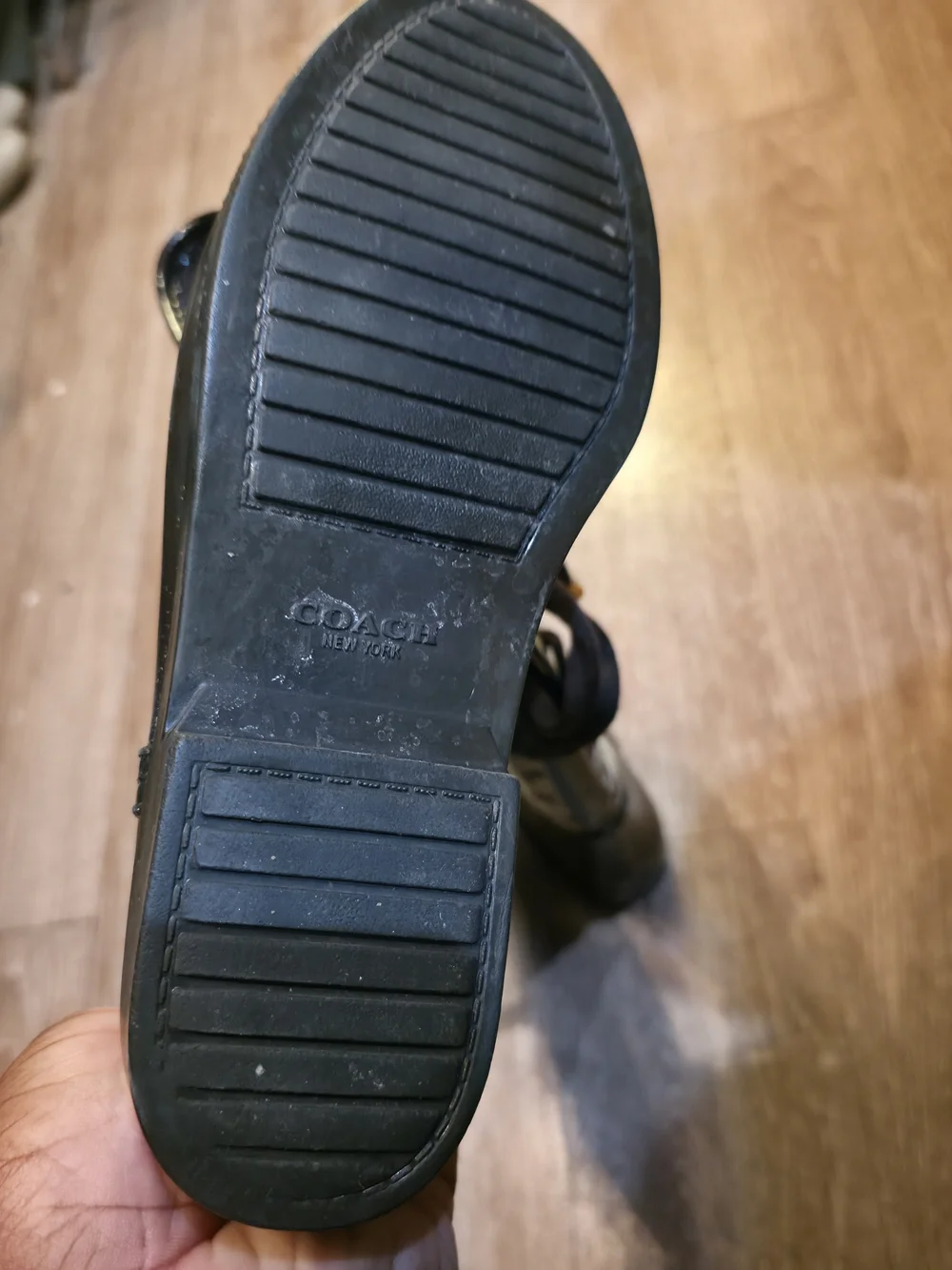 Coach Signature Canvas and Rubber Rain Boots in Forest Green - Picture 7 of 8